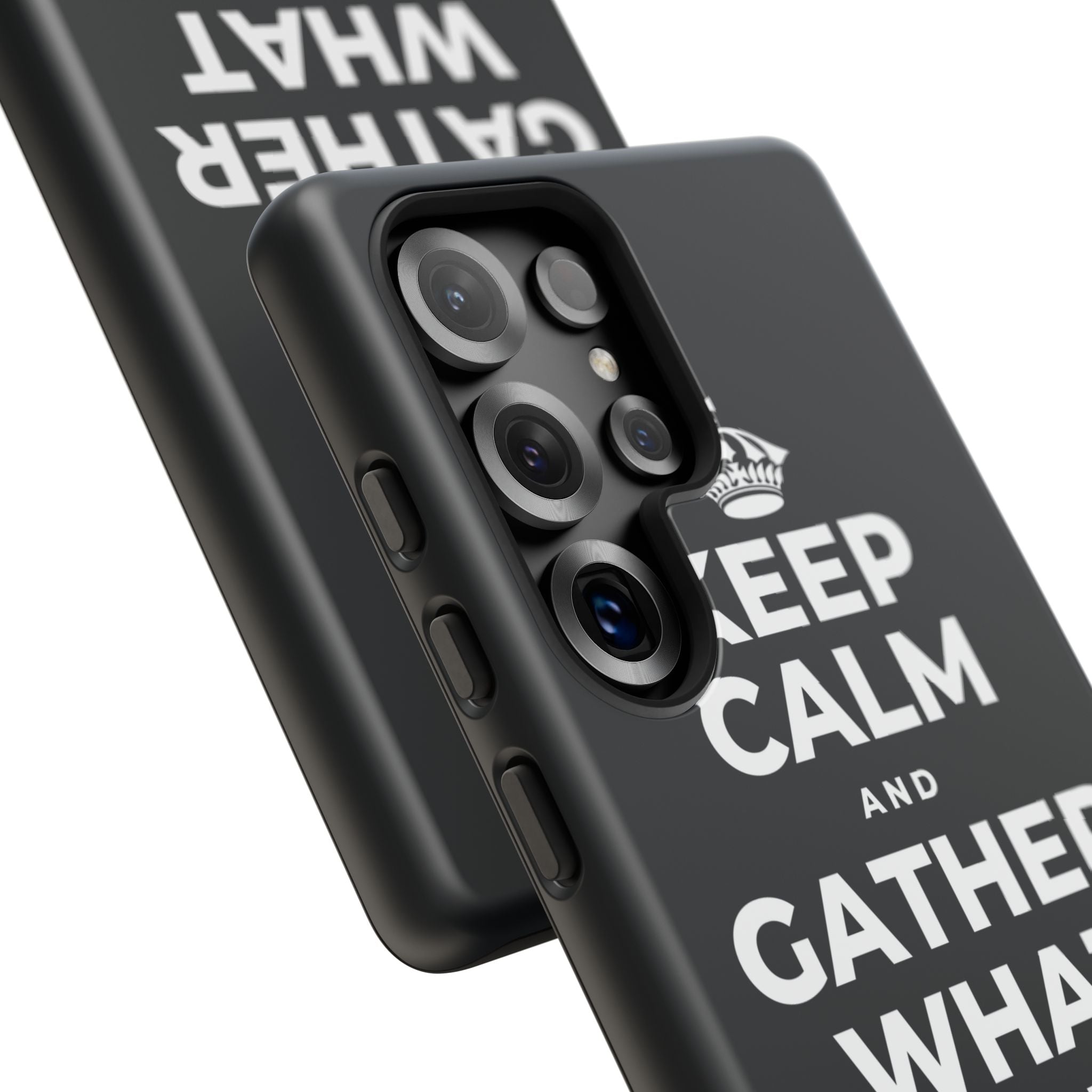 KEEP CALM AND GATHER WHAT YOU'RE GRATEFUL FOR Phone Case (Dark)