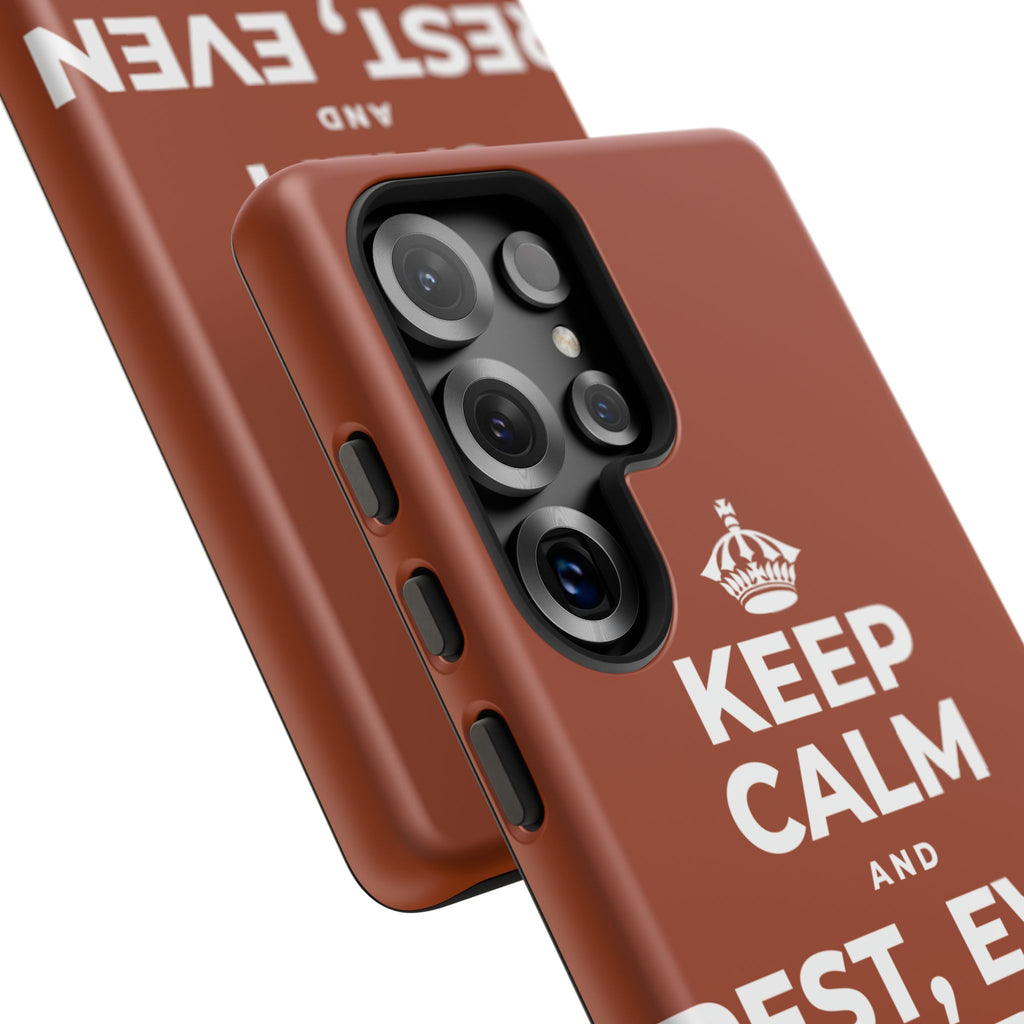 KEEP CALM AND REST, EVEN WIDE AWAKE Phone Case