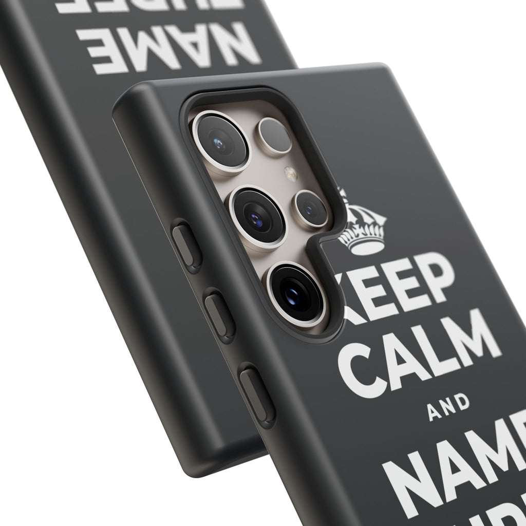 KEEP CALM AND NAME THREE GOOD THINGS Phone Case (Dark)