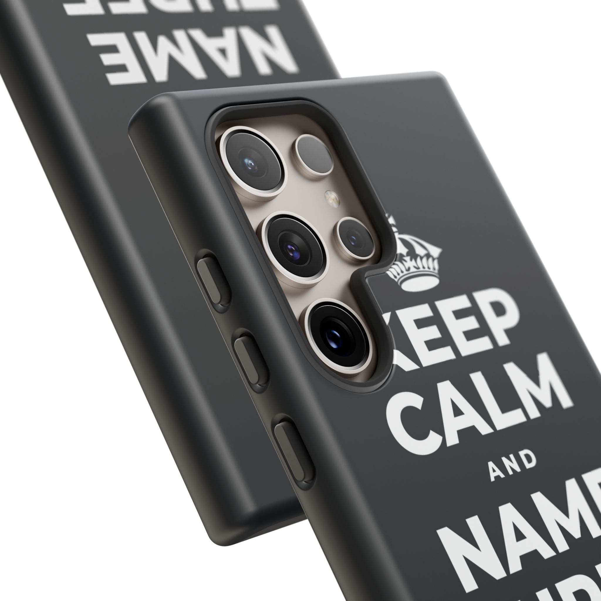 KEEP CALM AND NAME THREE GOOD THINGS Phone Case (Dark)