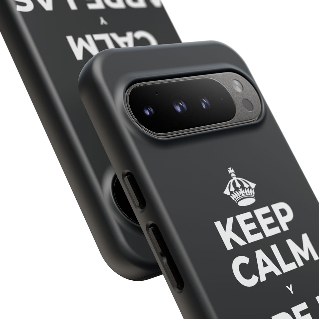 KEEP CALM Y ABRE LAS VENTANAS Phone Case (Dark)