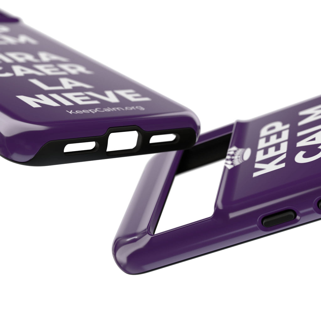 KEEP CALM Y MIRA CAER LA NIEVE Phone Case