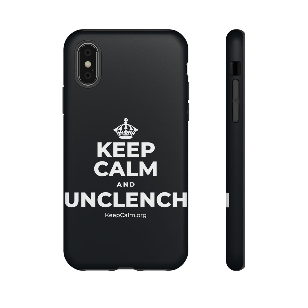 KEEP CALM AND UNCLENCH Phone Case (Dark)