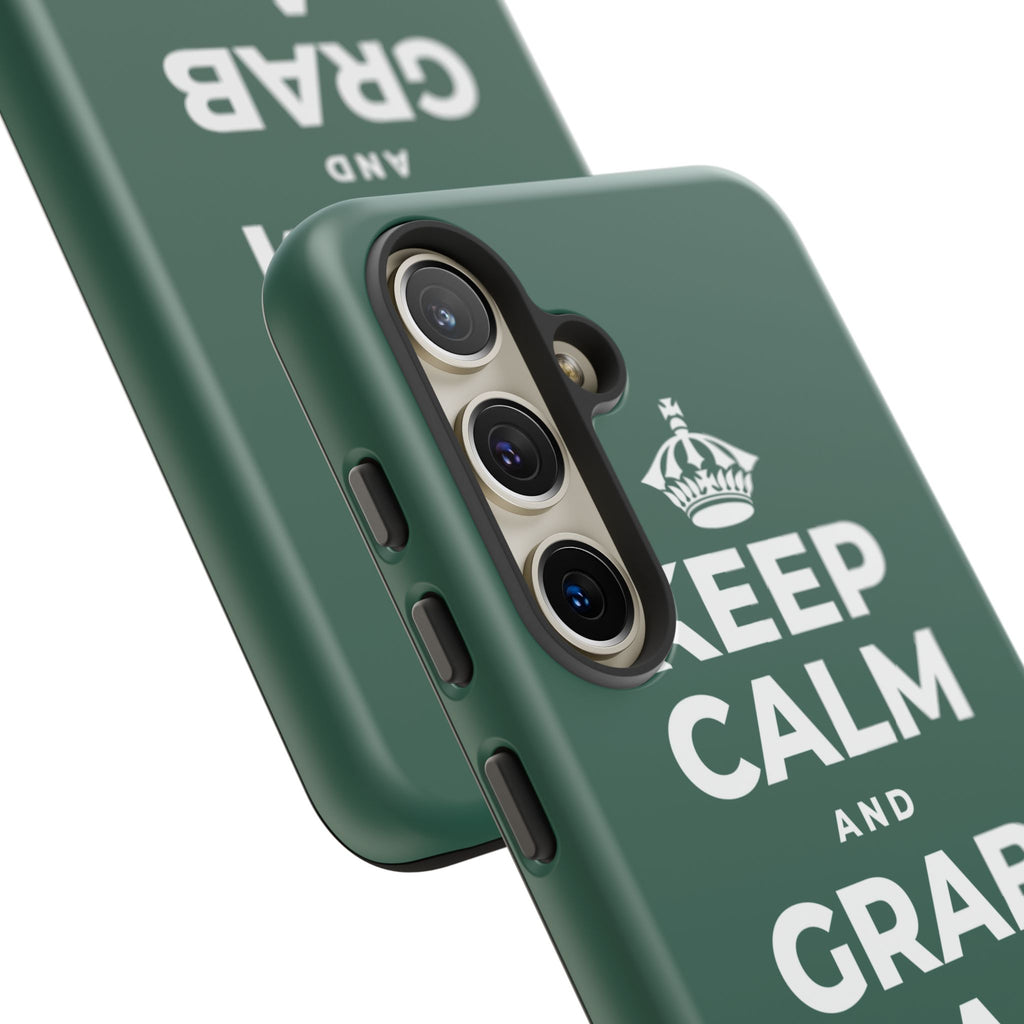 KEEP CALM AND GRAB A WARM DRINK Phone Case