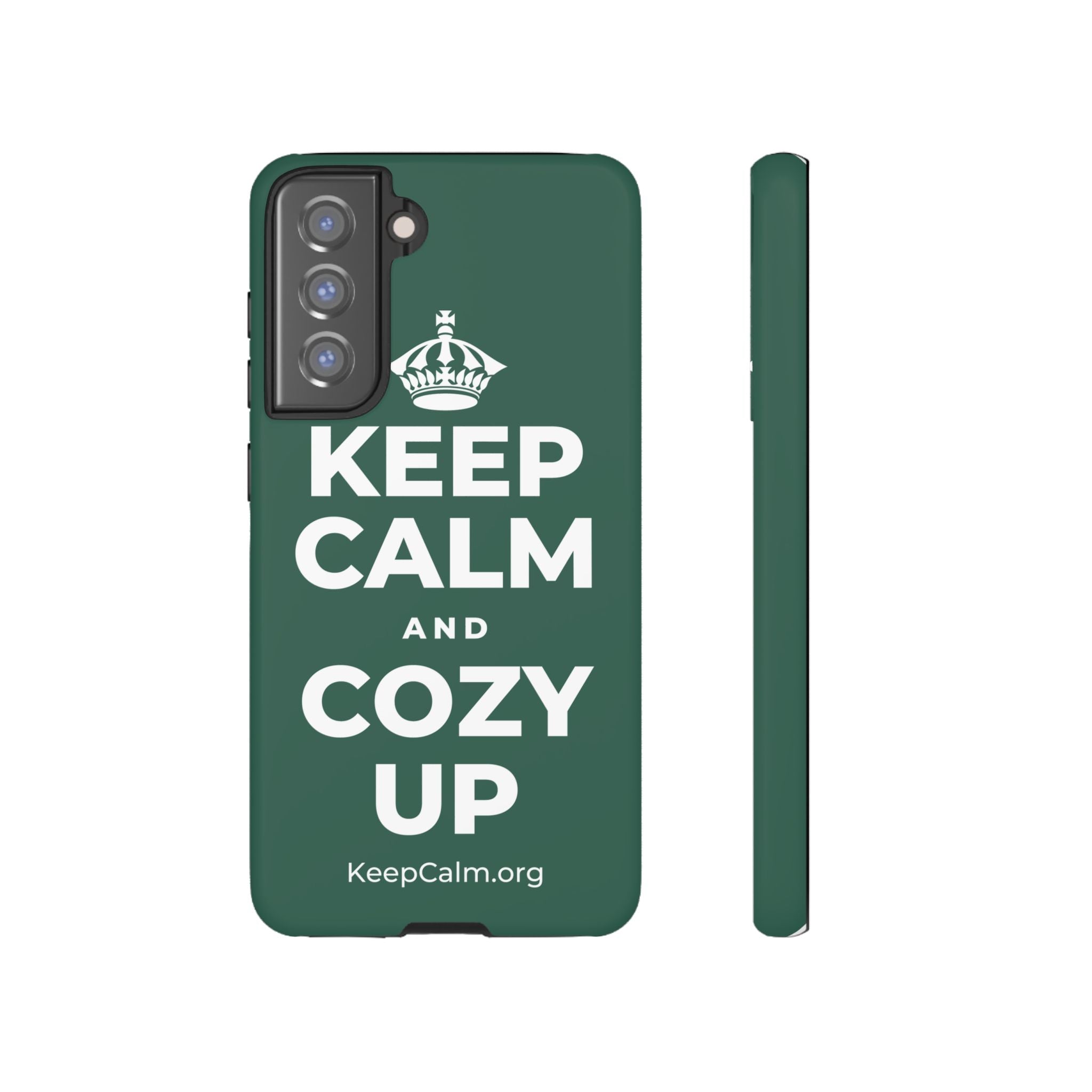 KEEP CALM AND COZY UP Phone Case