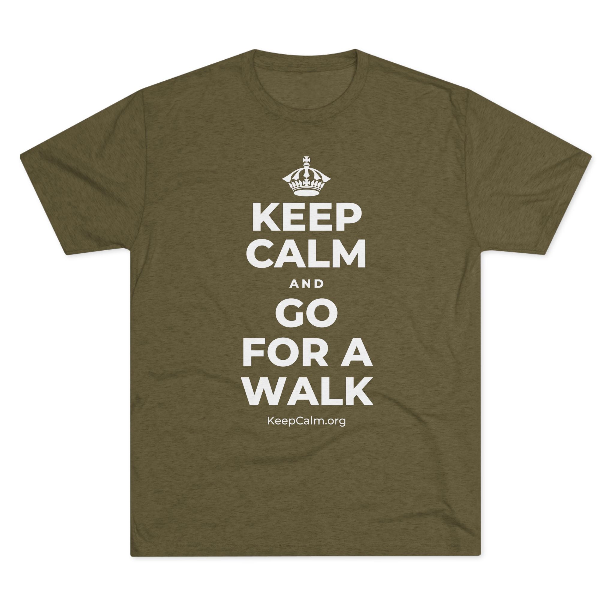 KEEP CALM AND GO FOR A WALK Tri-Blend Tee