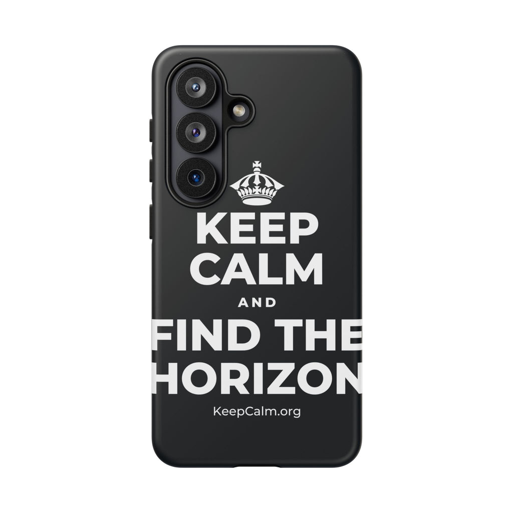 KEEP CALM AND FIND THE HORIZON Phone Case (Dark)