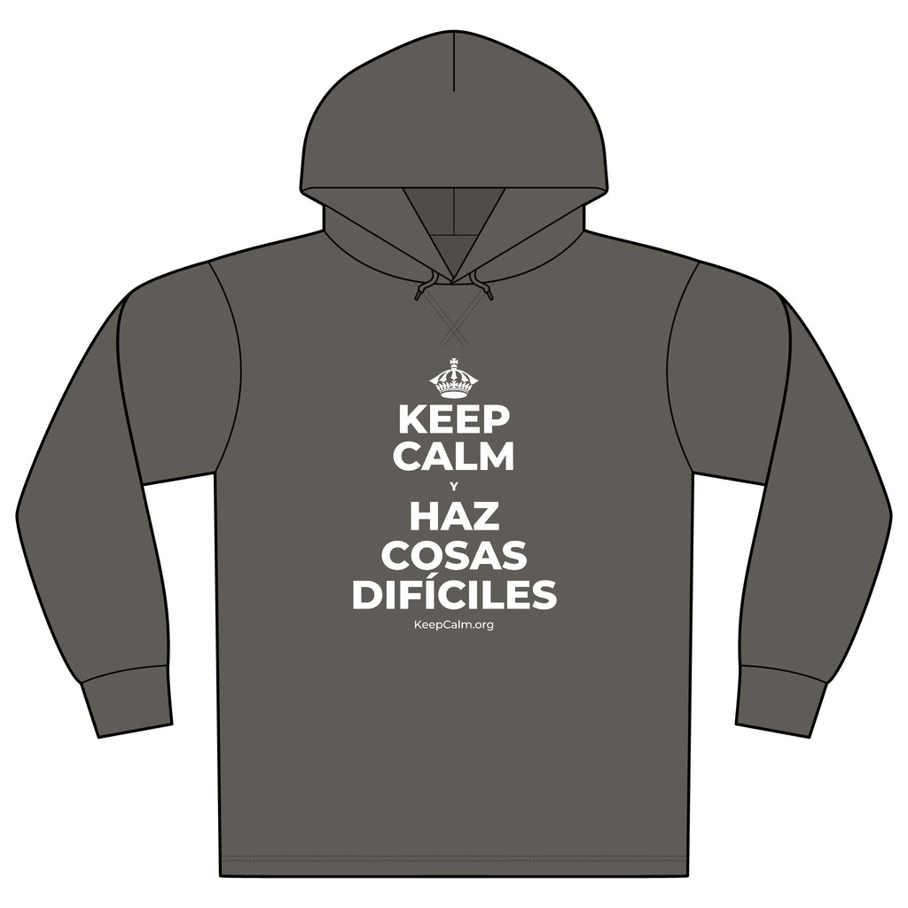 KEEP CALM Y HAZ COSAS DIFÍCILES Organic Hoodie Tee