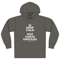 KEEP CALM Y HAZ COSAS DIFÍCILES Organic Hoodie Tee