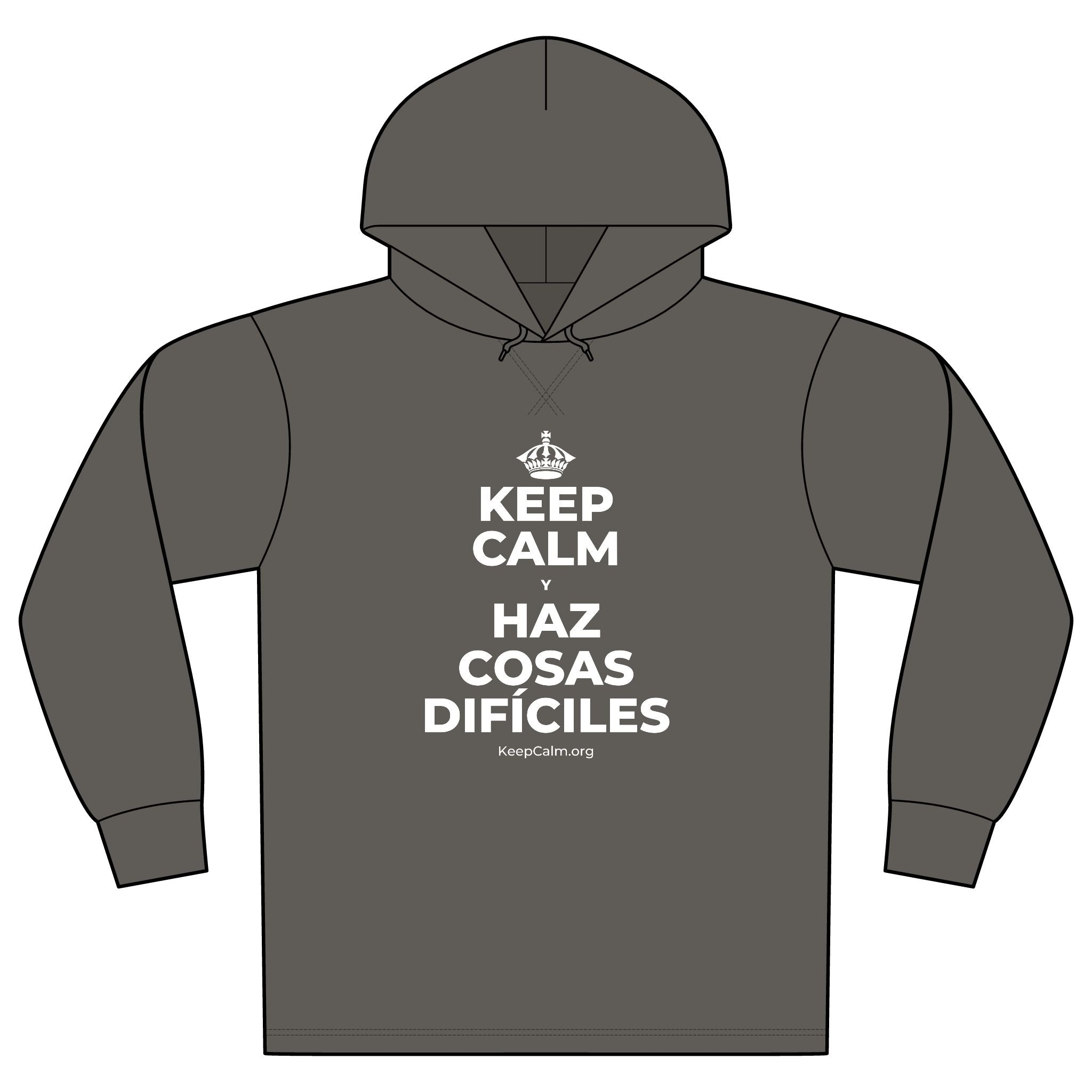 KEEP CALM Y HAZ COSAS DIFÍCILES Organic Hoodie Tee