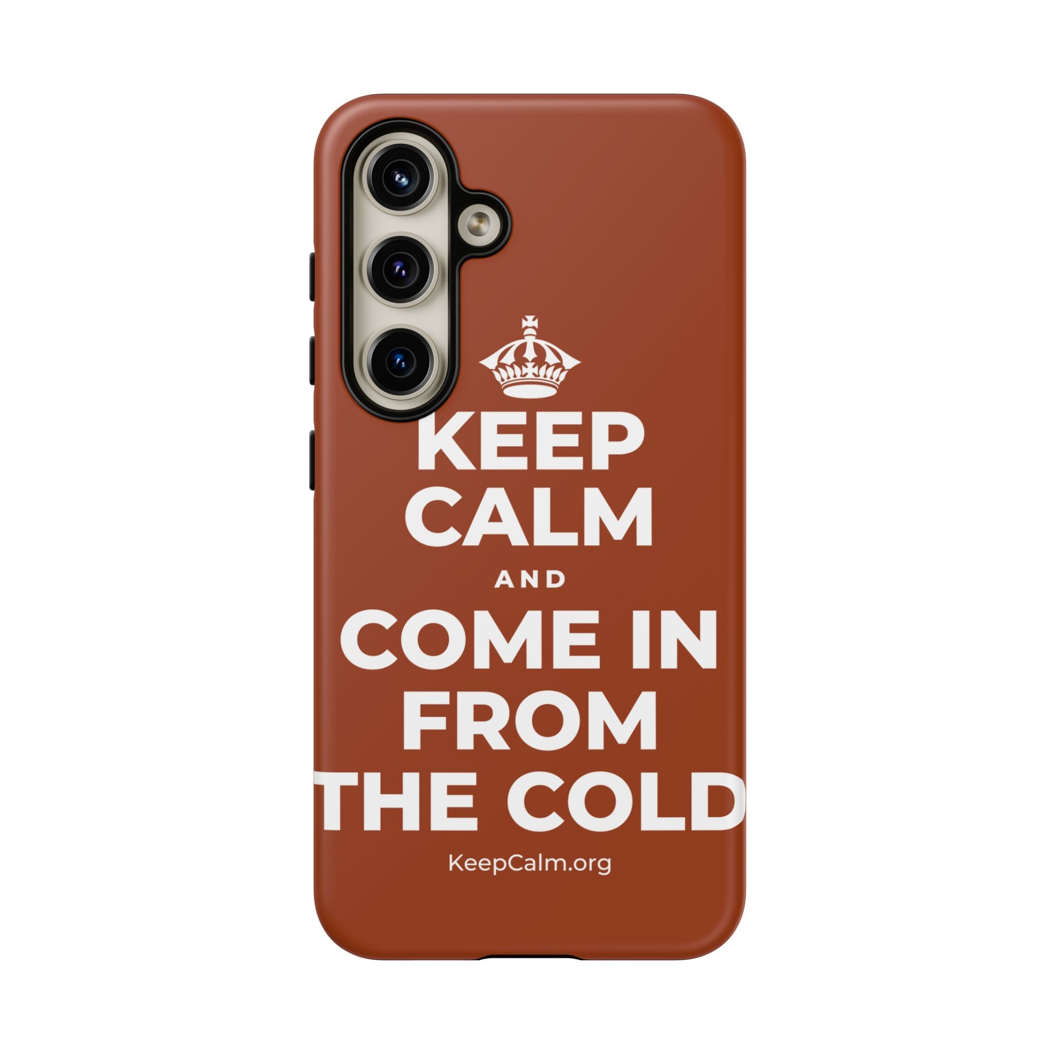 KEEP CALM AND COME IN FROM THE COLD Phone Case