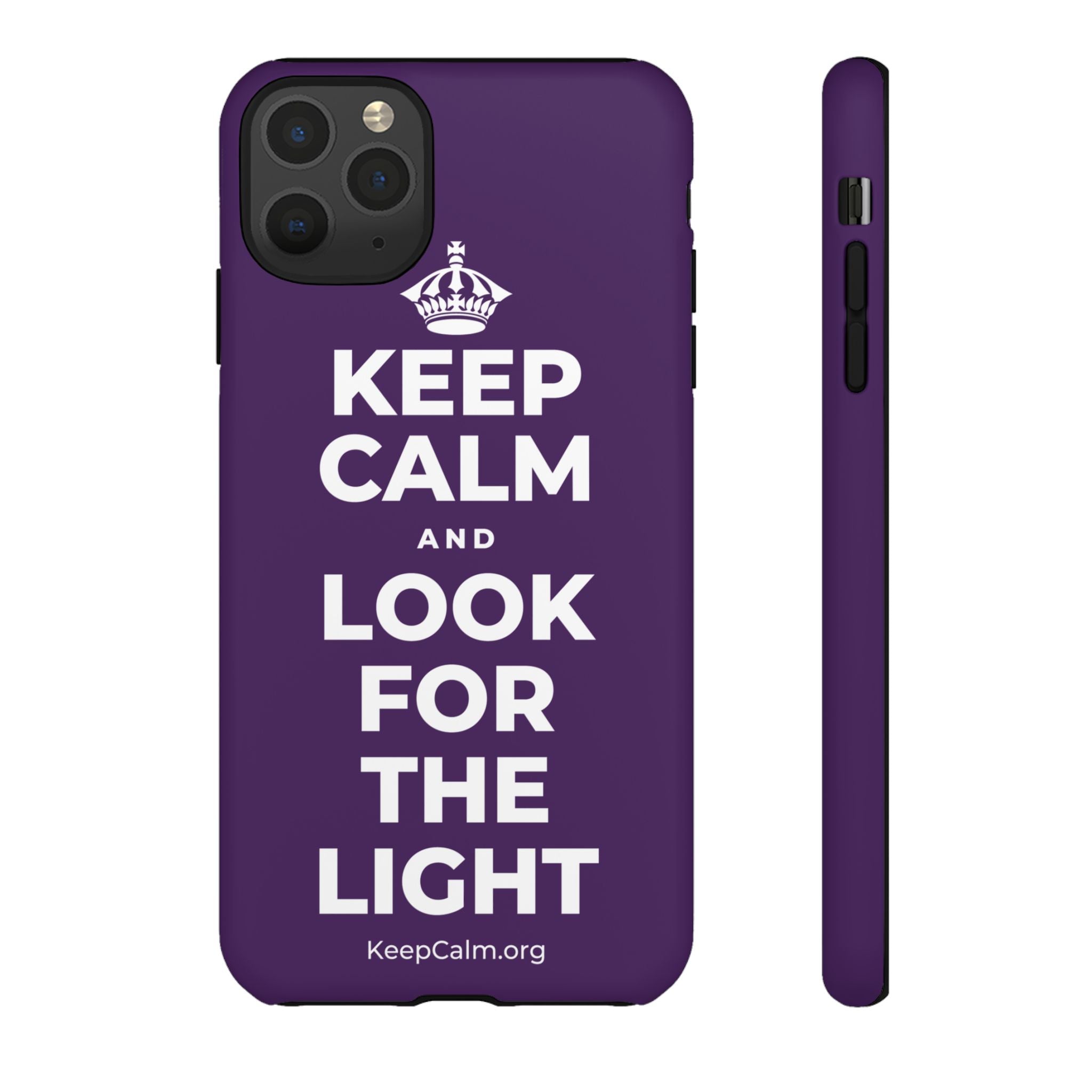 KEEP CALM AND LOOK FOR THE LIGHT Phone Case