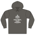 KEEP CALM AND JUST REST, THAT COUNTS Organic Hoodie Tee