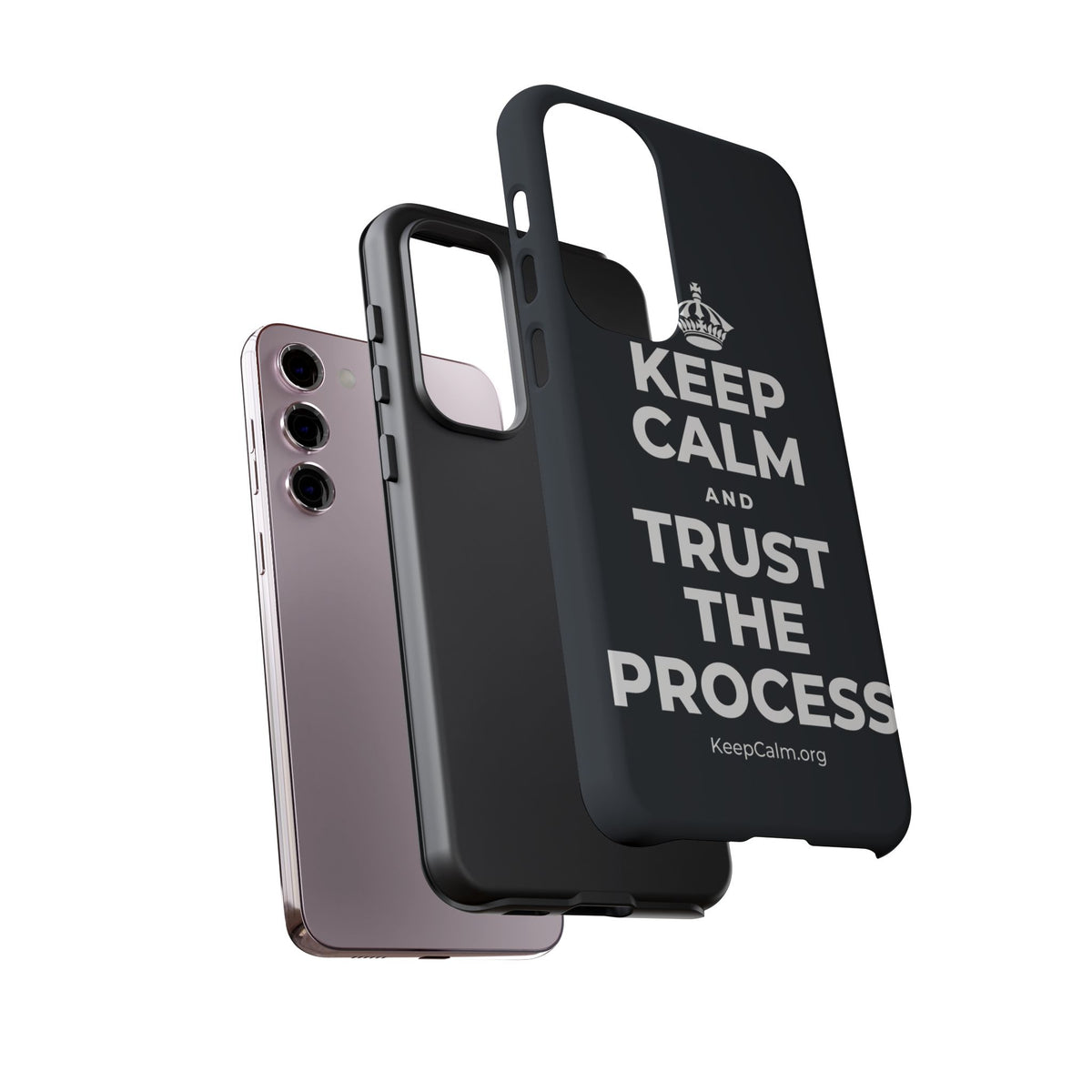 KEEP CALM AND TRUST THE PROCESS Phone Case (Dark)