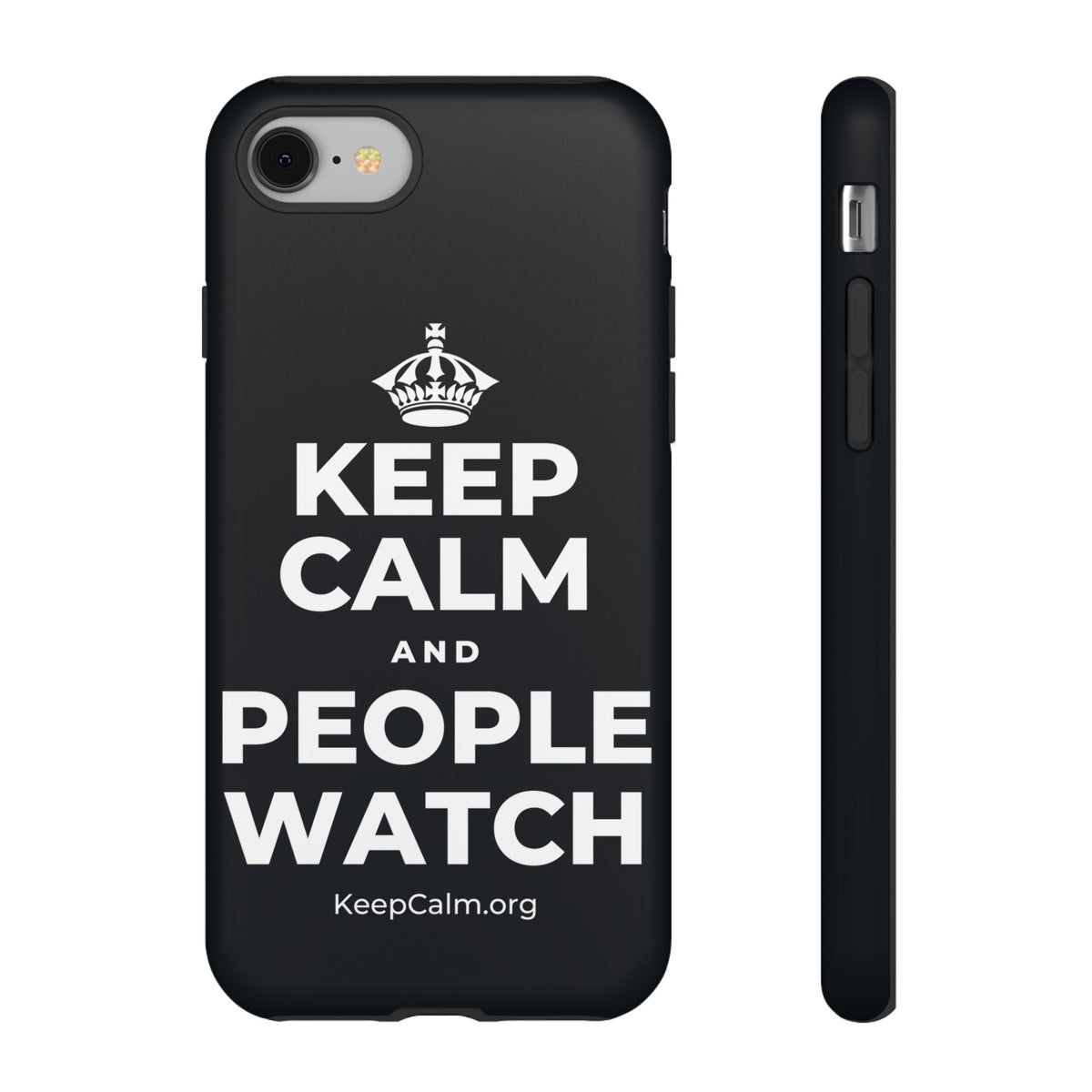 KEEP CALM AND PEOPLE WATCH Phone Case (Dark)