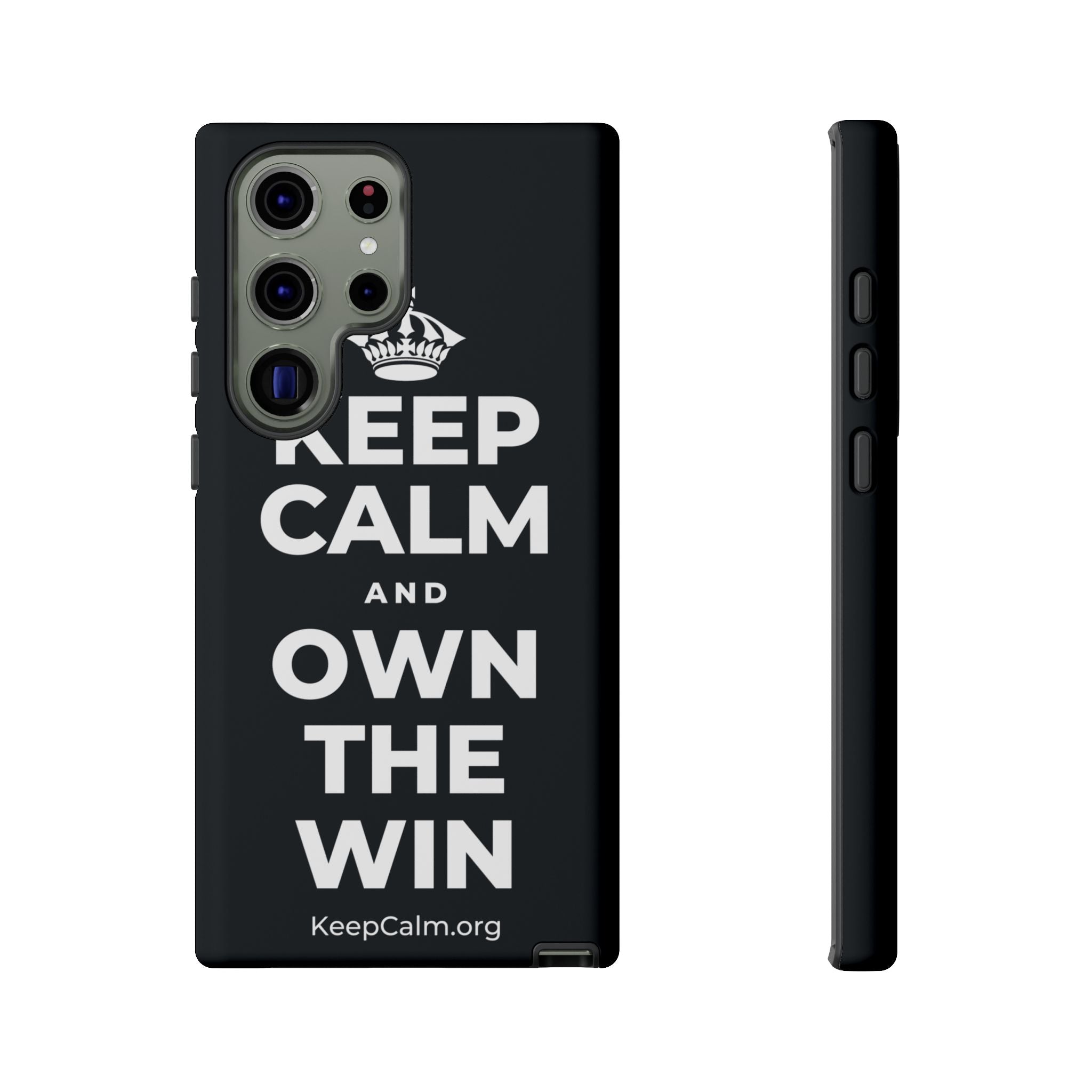 KEEP CALM AND OWN THE WIN Phone Case (Dark)