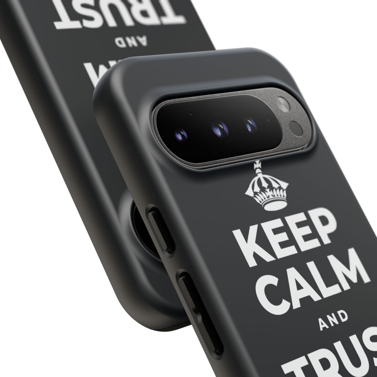 KEEP CALM AND TRUST THE MORNING Phone Case (Dark)