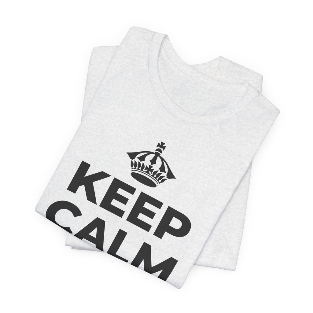KEEP CALM AND 去踩踩草地 T-Shirt (Soft Cream–Heather Mauve)