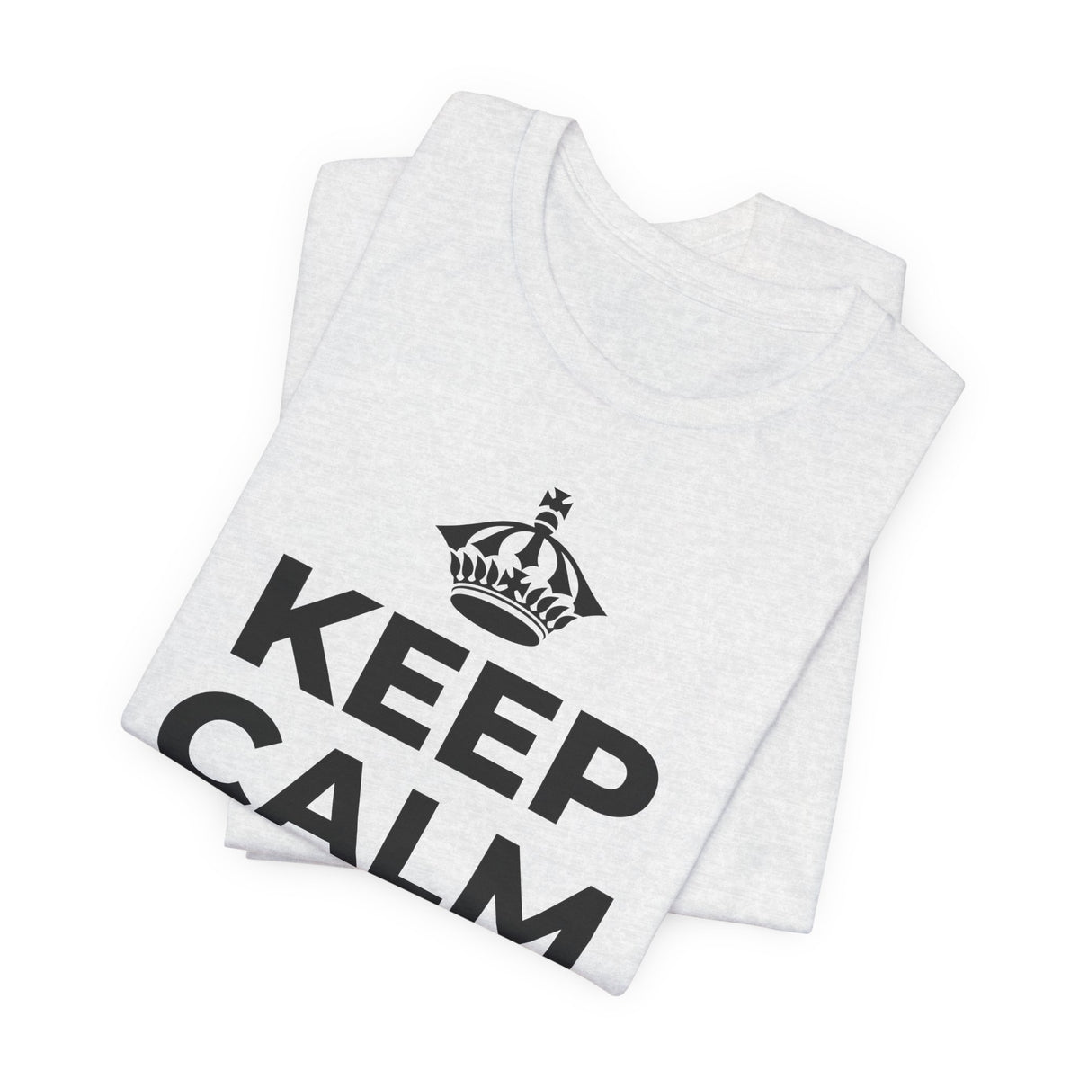 KEEP CALM AND 去踩踩草地 T-Shirt (Soft Cream–Heather Mauve)
