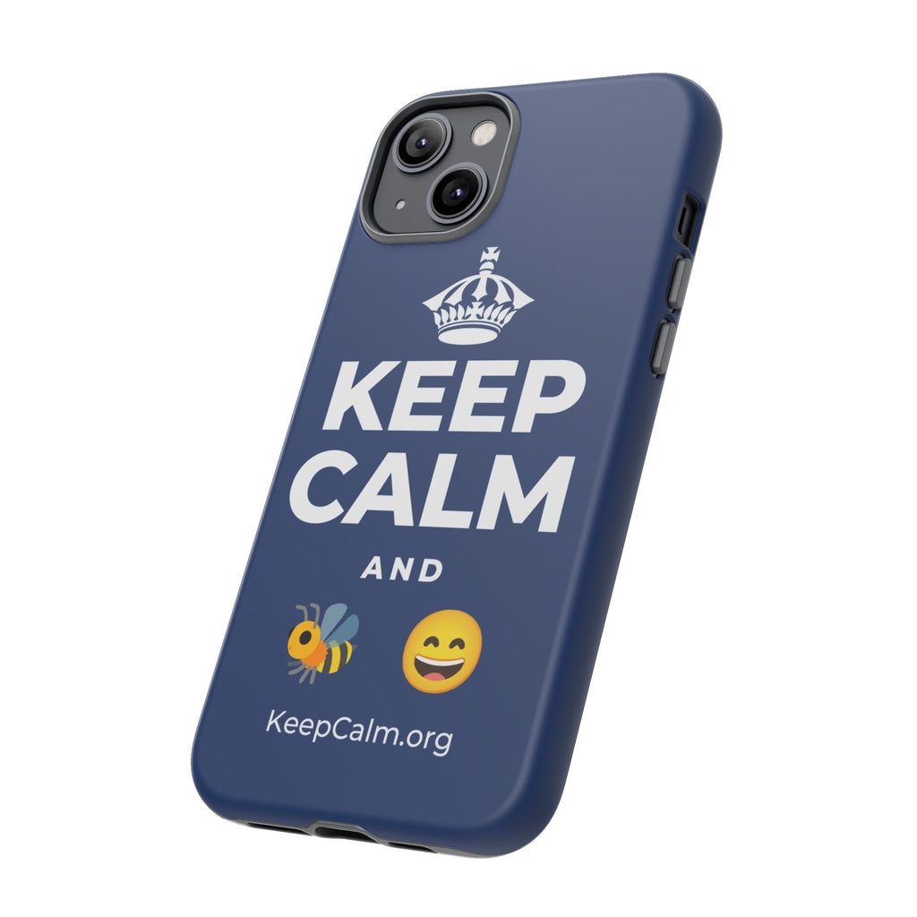 KEEP CALM AND 🐝 😄 Phone Case