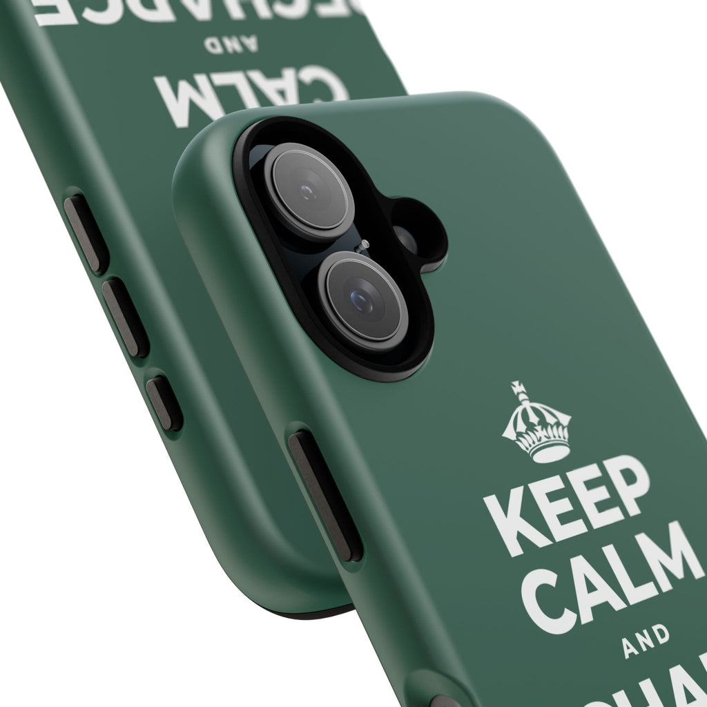 KEEP CALM AND RECHARGE, NO GUILT Phone Case