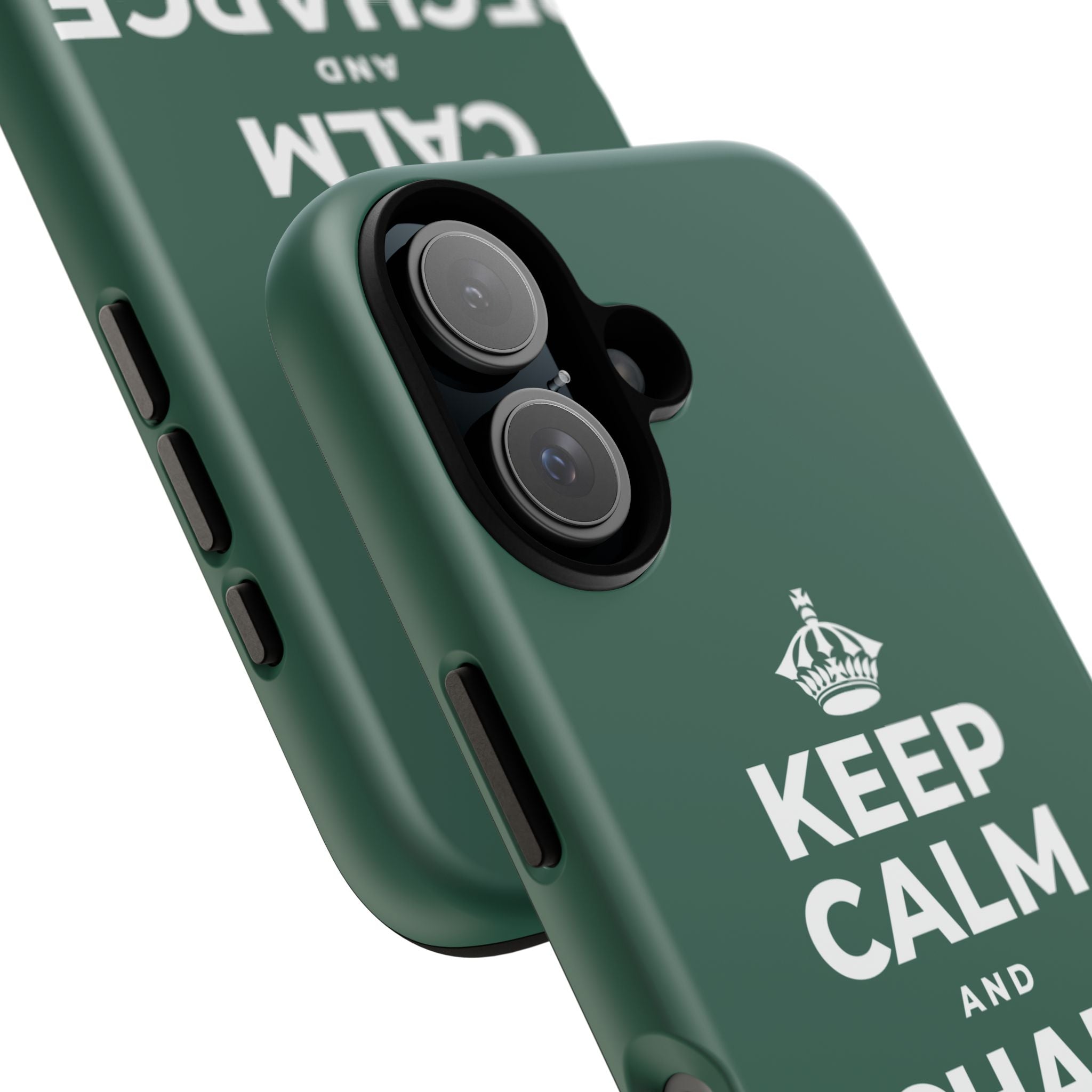 KEEP CALM AND RECHARGE, NO GUILT Phone Case