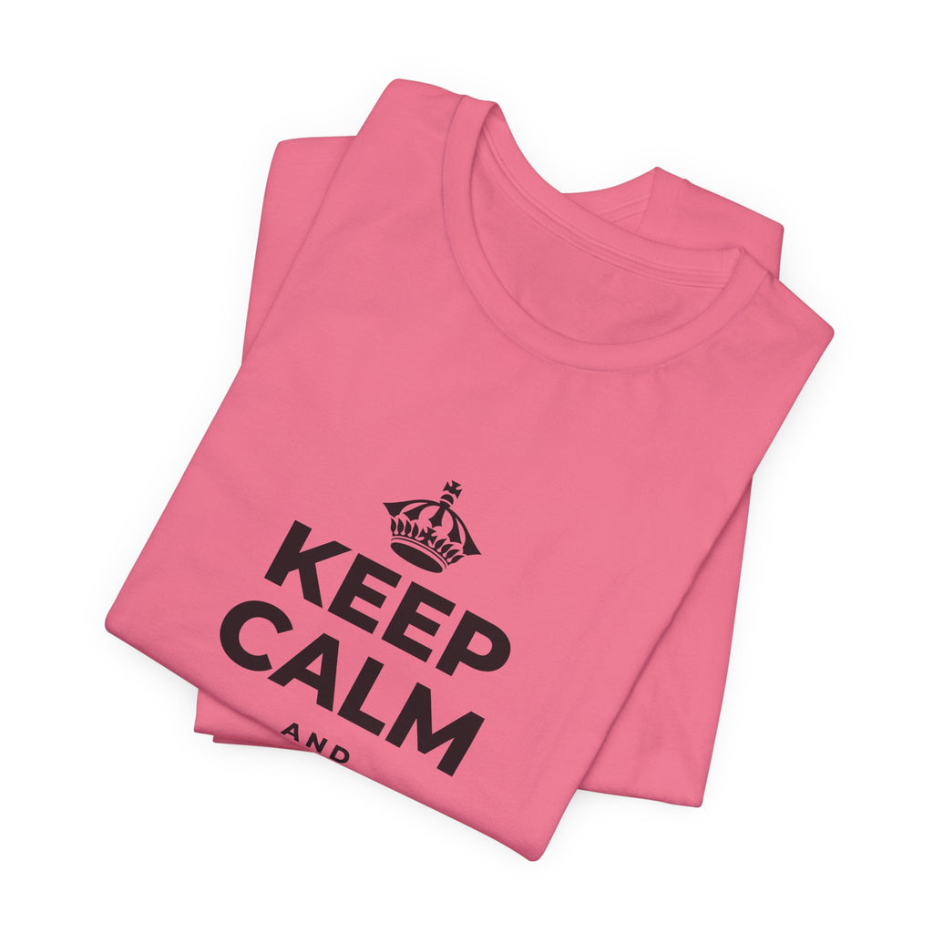 KEEP CALM AND STAY IN AND REST T-Shirt (Military Green–Autumn)