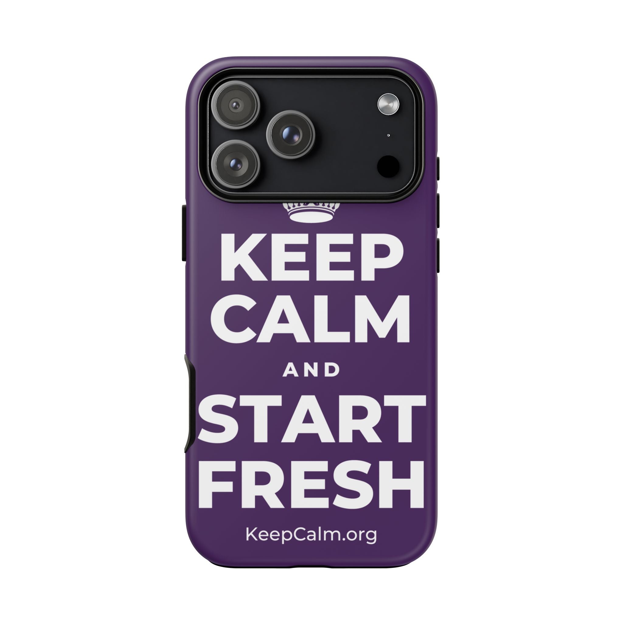 KEEP CALM AND START FRESH Phone Case