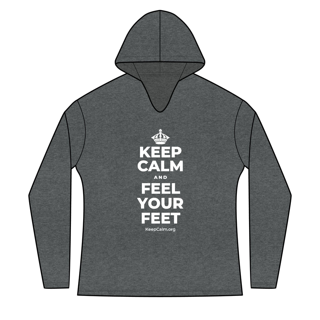 KEEP CALM AND FEEL YOUR FEET Women's Long Sleeve Hoodie