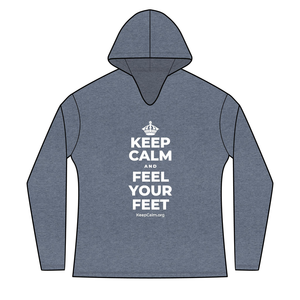 KEEP CALM AND FEEL YOUR FEET Women's Long Sleeve Hoodie