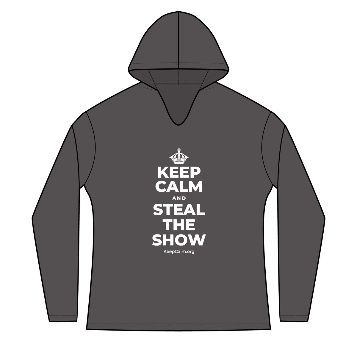 KEEP CALM AND STEAL THE SHOW Women's Long Sleeve Hoodie