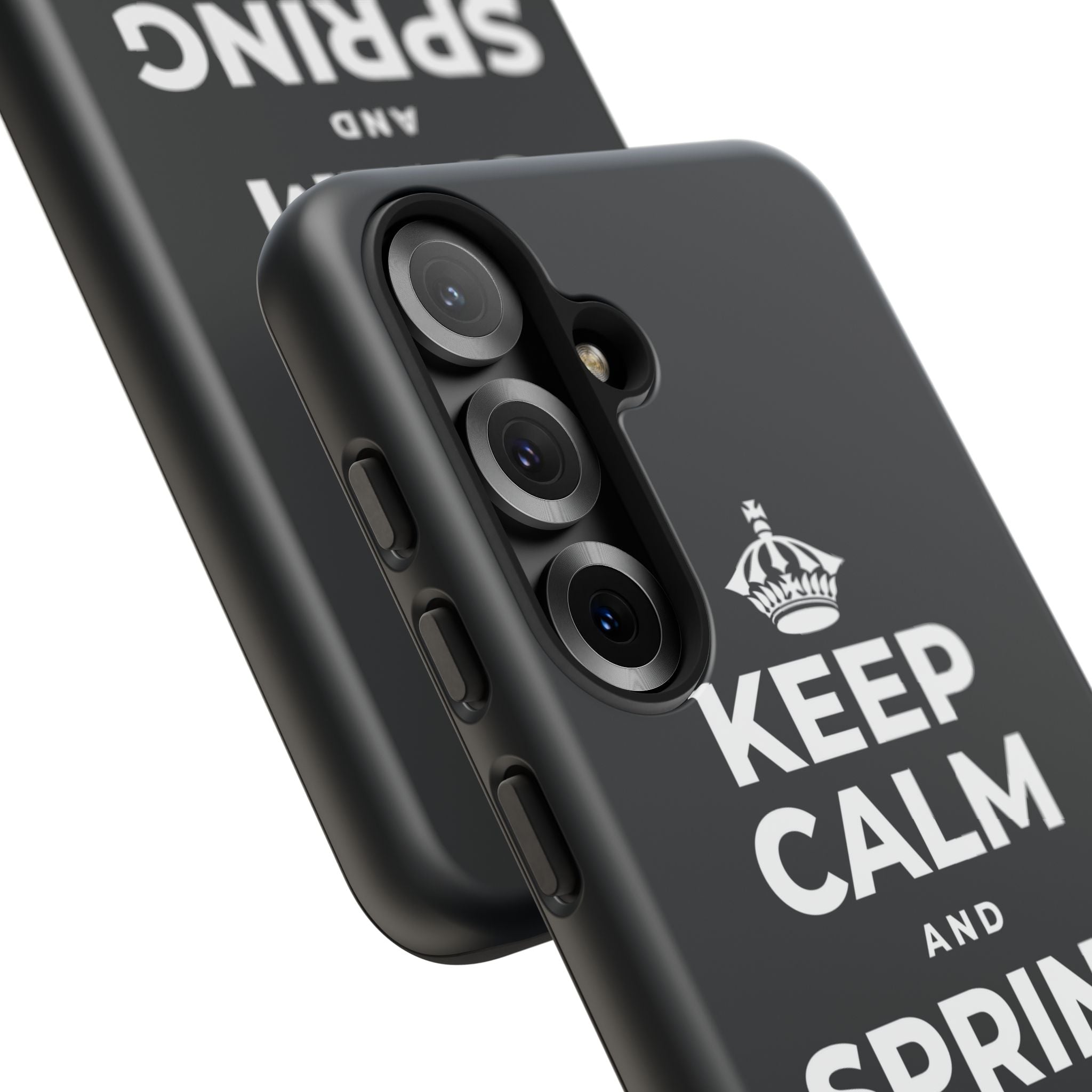 KEEP CALM AND SPRING FORWARD GENTLY Phone Case (Dark)
