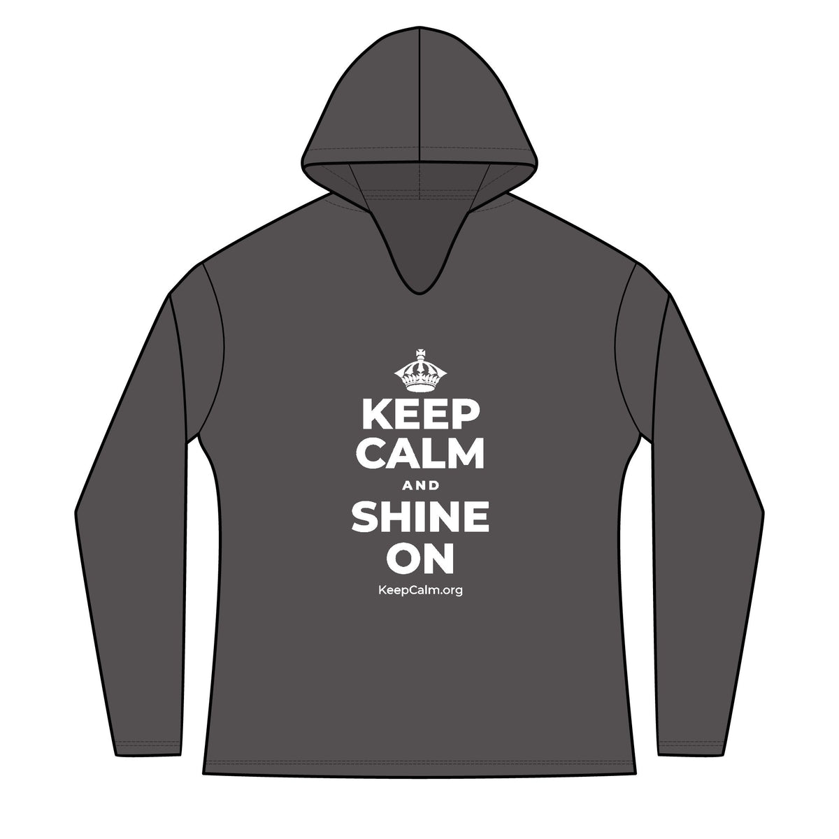KEEP CALM AND SHINE ON Women's Long Sleeve Hoodie