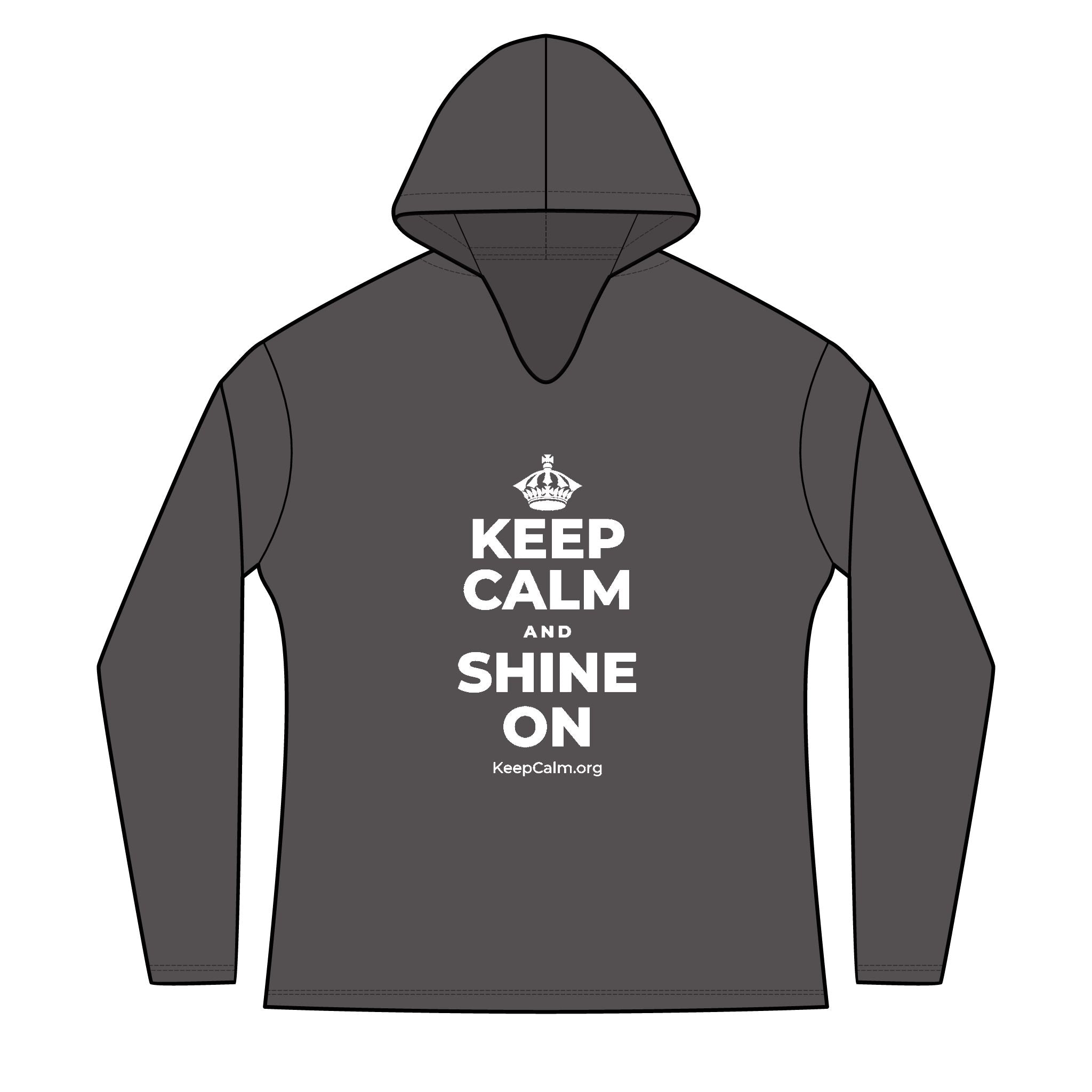 KEEP CALM AND SHINE ON Women's Long Sleeve Hoodie