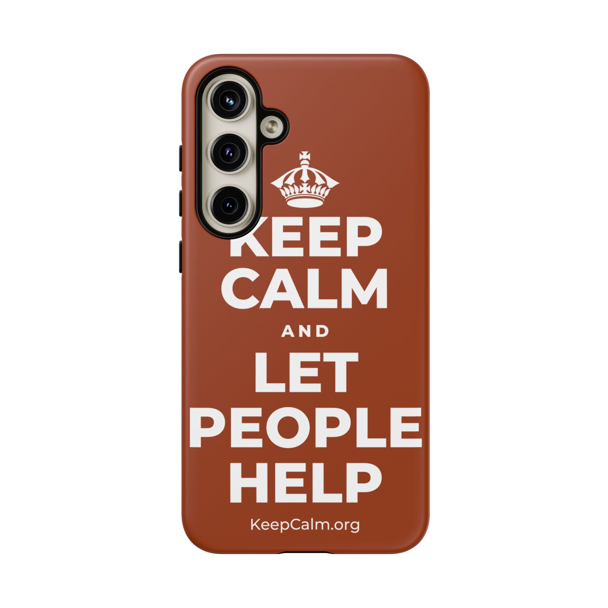 KEEP CALM AND LET PEOPLE HELP Phone Case