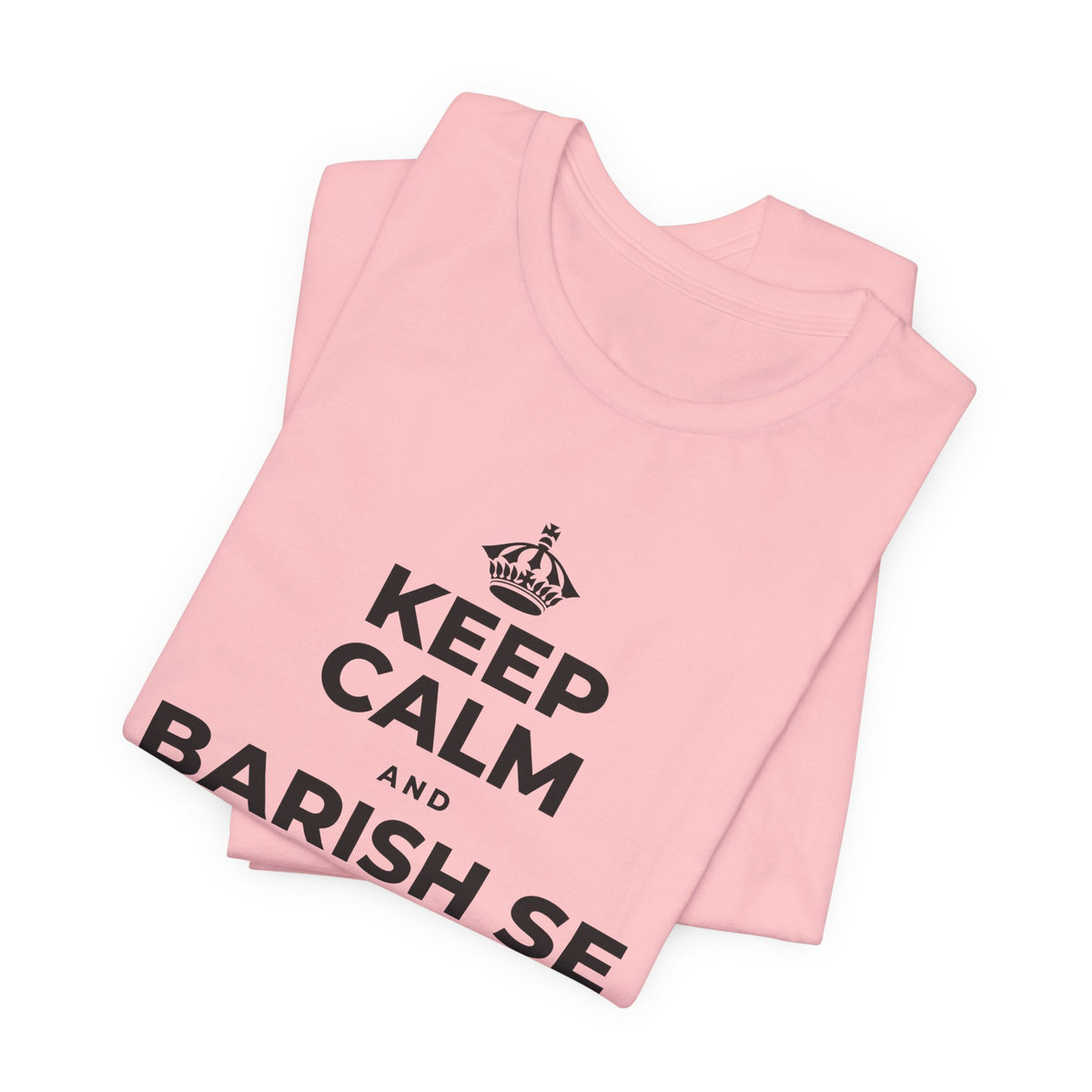 KEEP CALM AND BARISH SE CHEEZEIN BADHTI HAIN T-Shirt (White–Asphalt)