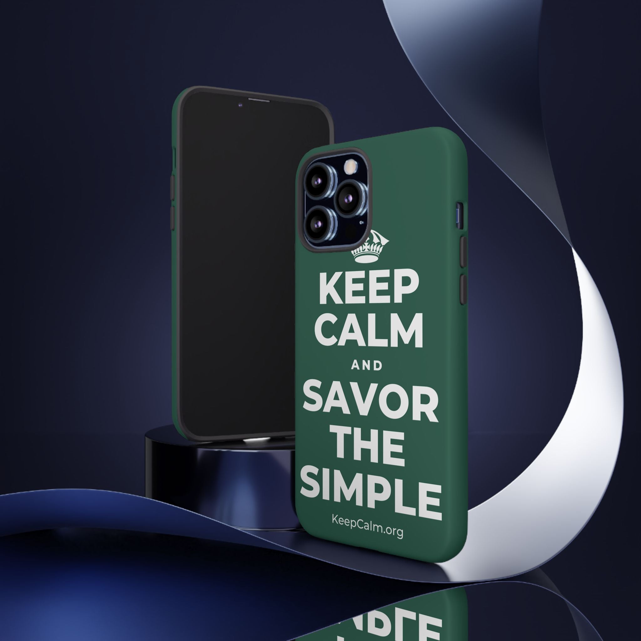 KEEP CALM AND SAVOR THE SIMPLE Phone Case