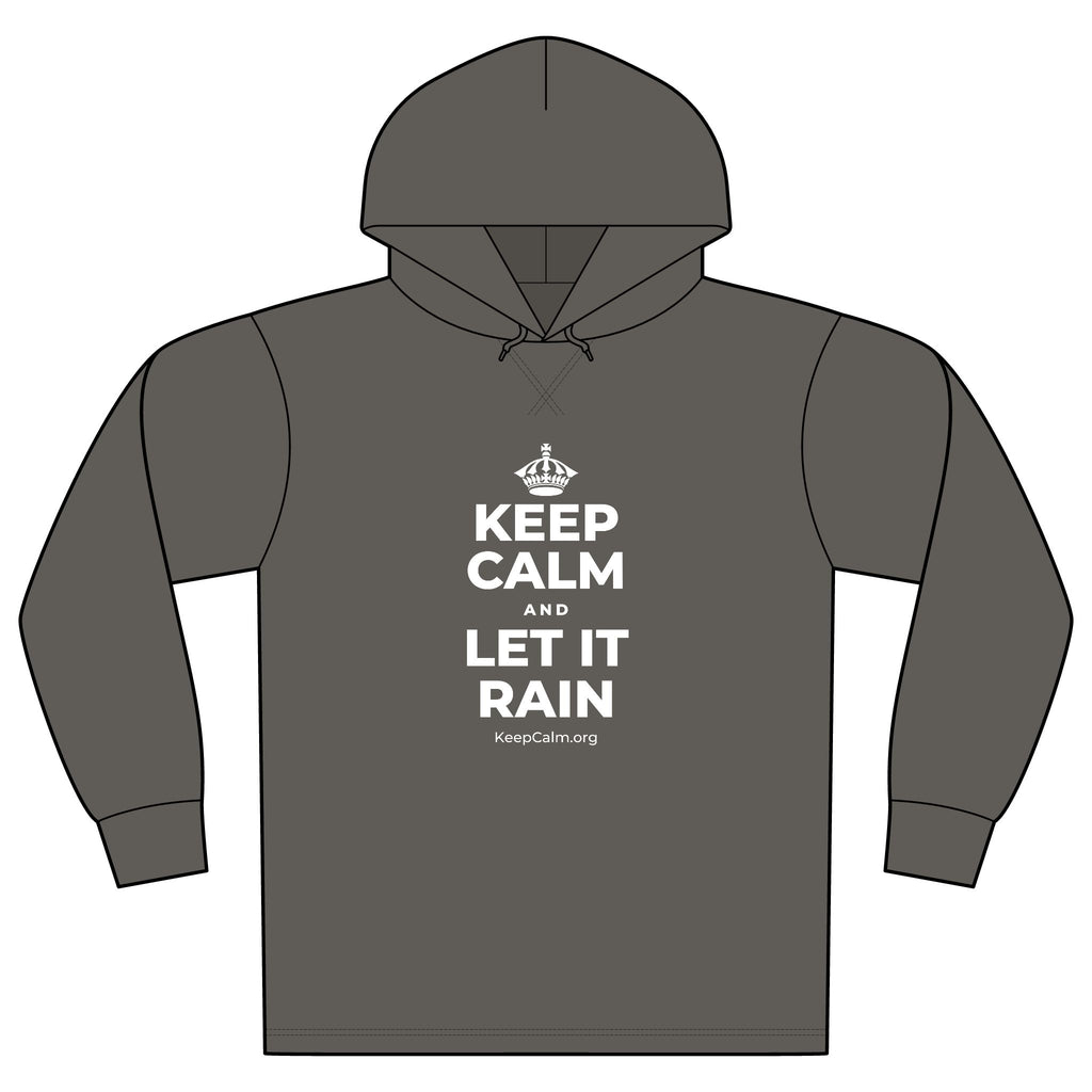 KEEP CALM AND LET IT RAIN Organic Hoodie Tee