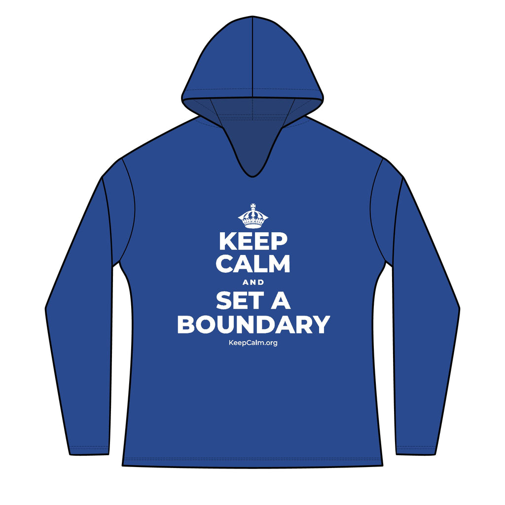 KEEP CALM AND SET A BOUNDARY Women's Long Sleeve Hoodie