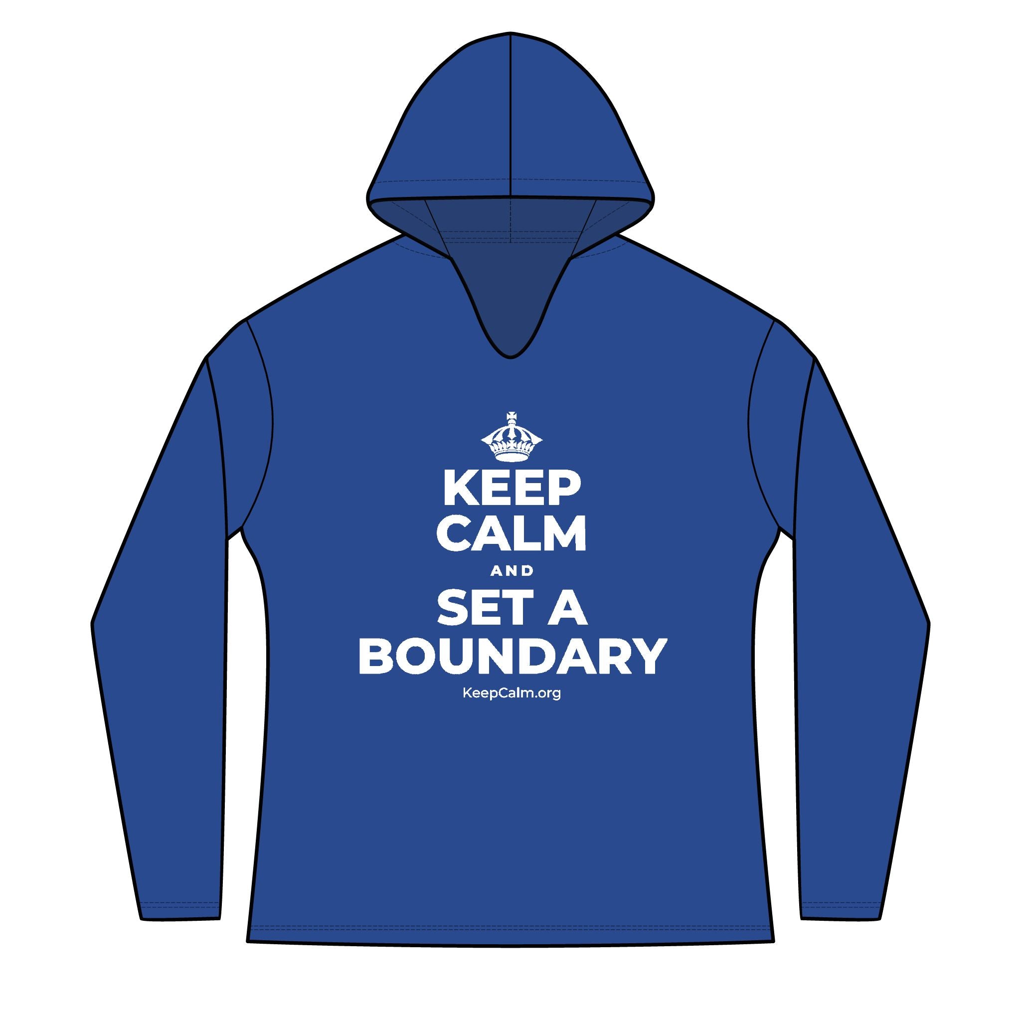 KEEP CALM AND SET A BOUNDARY Women's Long Sleeve Hoodie
