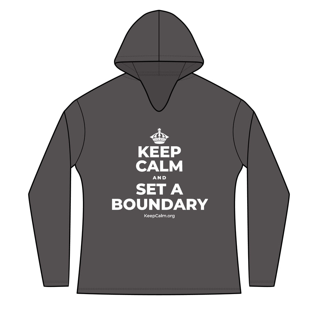 KEEP CALM AND SET A BOUNDARY Women's Long Sleeve Hoodie