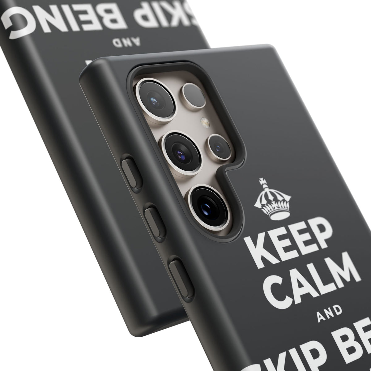KEEP CALM AND SKIP BEING OKAY TODAY Phone Case (Dark)