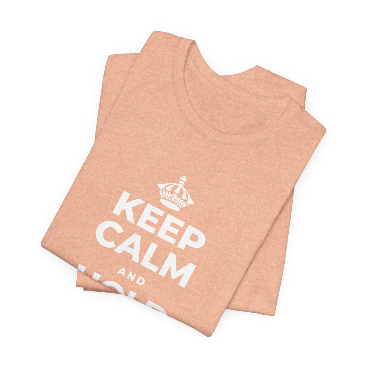 KEEP CALM AND HOLD SPACE FOR HOPE T-Shirt (Soft Cream–Heather Mauve)