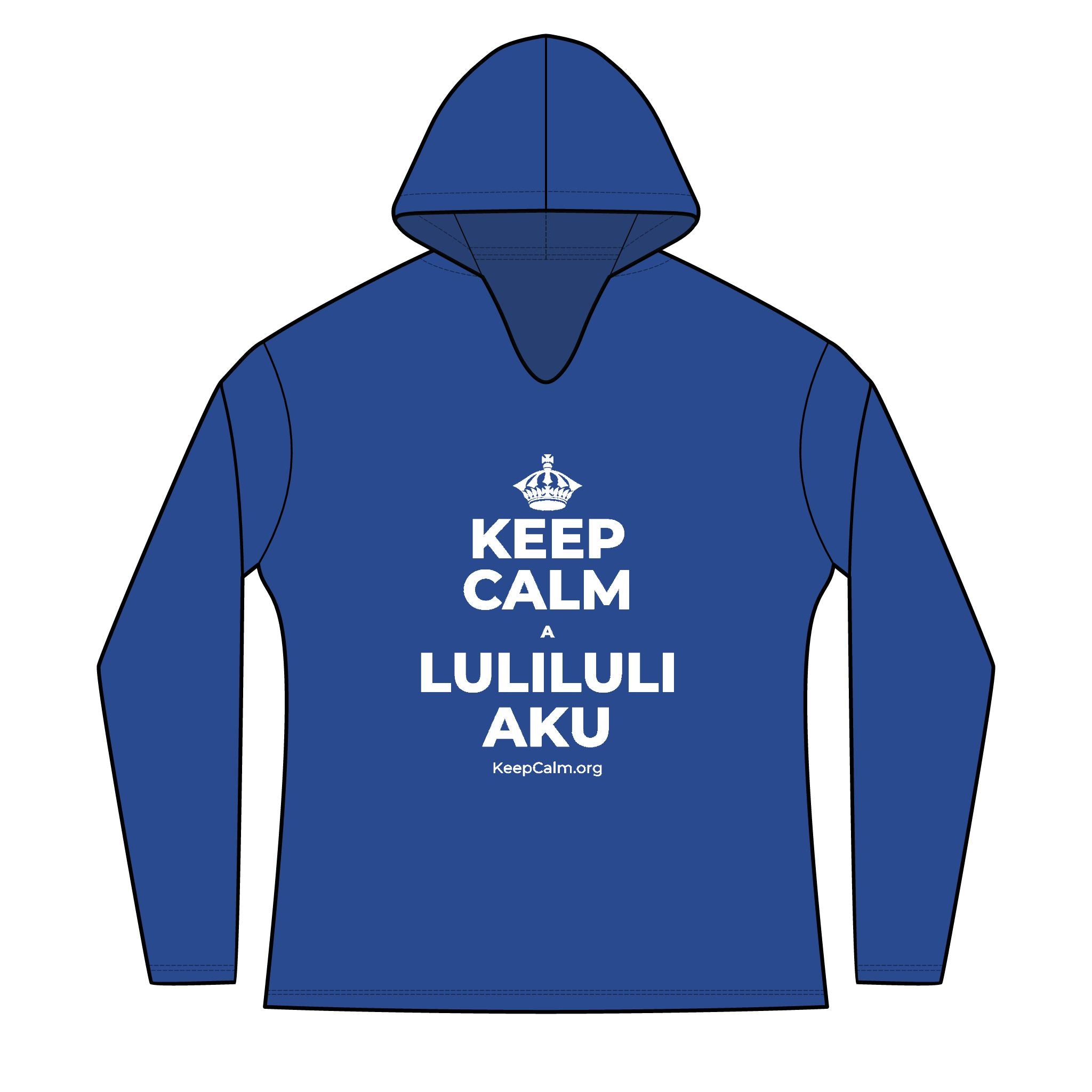 KEEP CALM A LULILULI AKU Women's Long Sleeve Hoodie