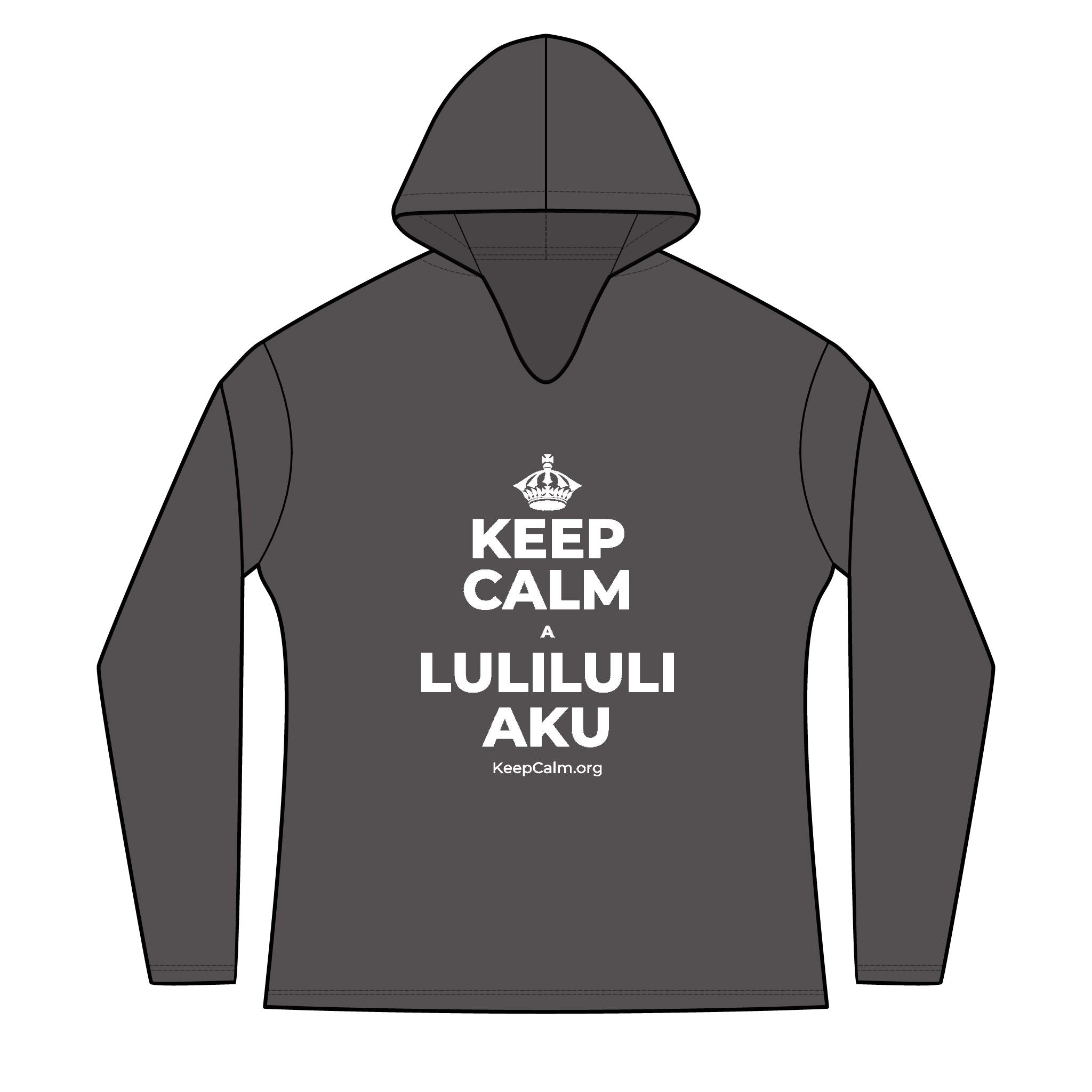 KEEP CALM A LULILULI AKU Women's Long Sleeve Hoodie
