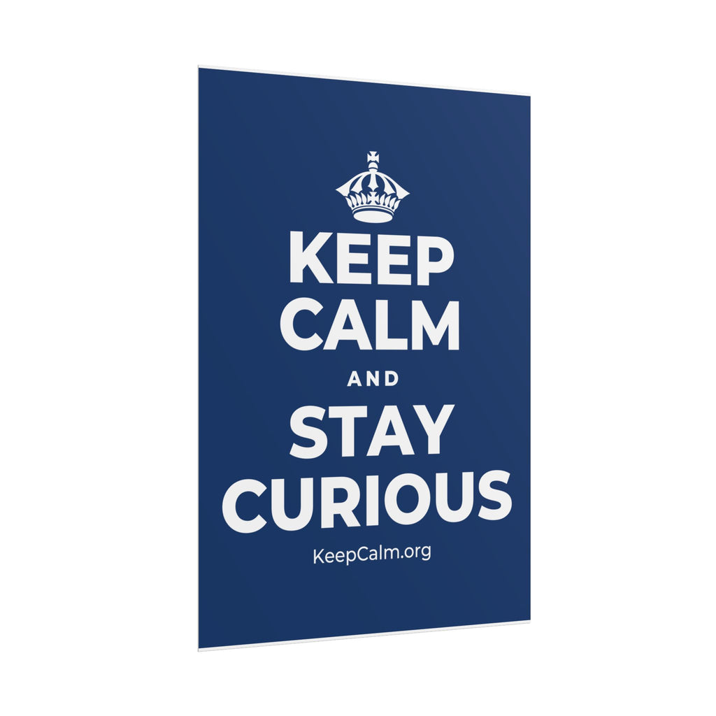 KEEP CALM AND STAY CURIOUS Poster