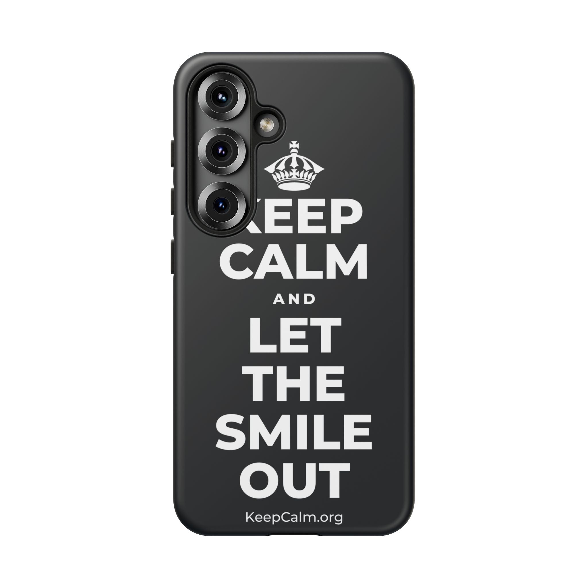 KEEP CALM AND LET THE SMILE OUT Phone Case (Dark)