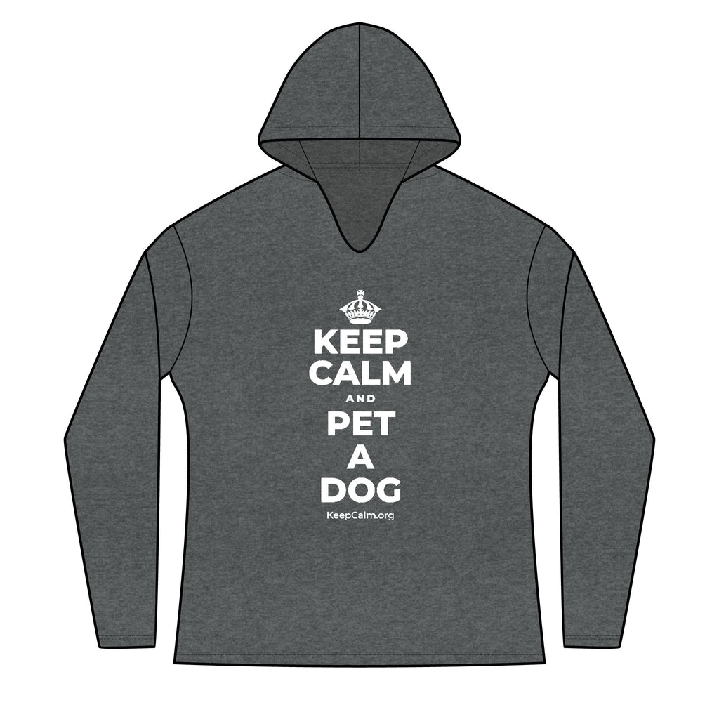 KEEP CALM AND PET A DOG Women's Long Sleeve Hoodie