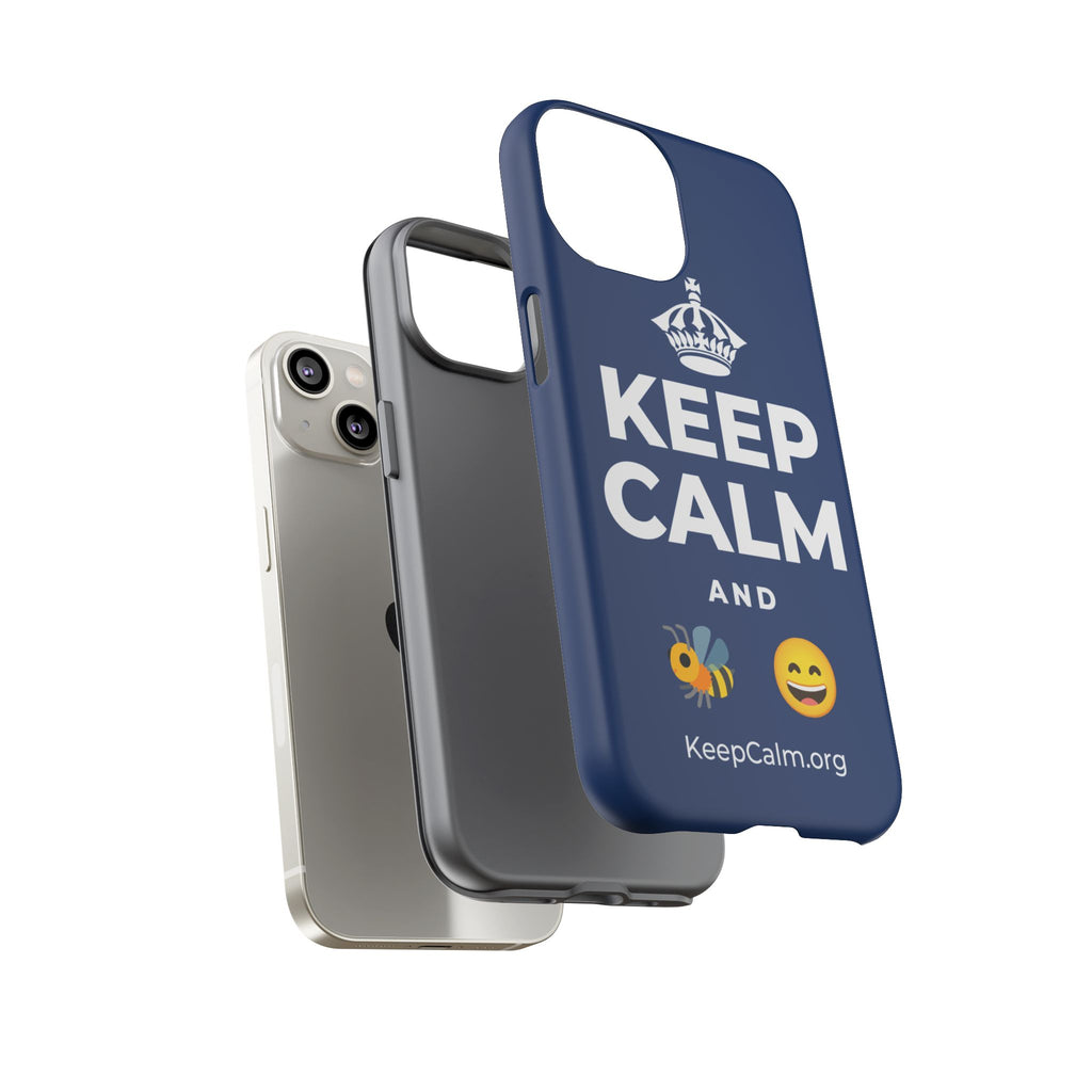 KEEP CALM AND 🐝 😄 Phone Case