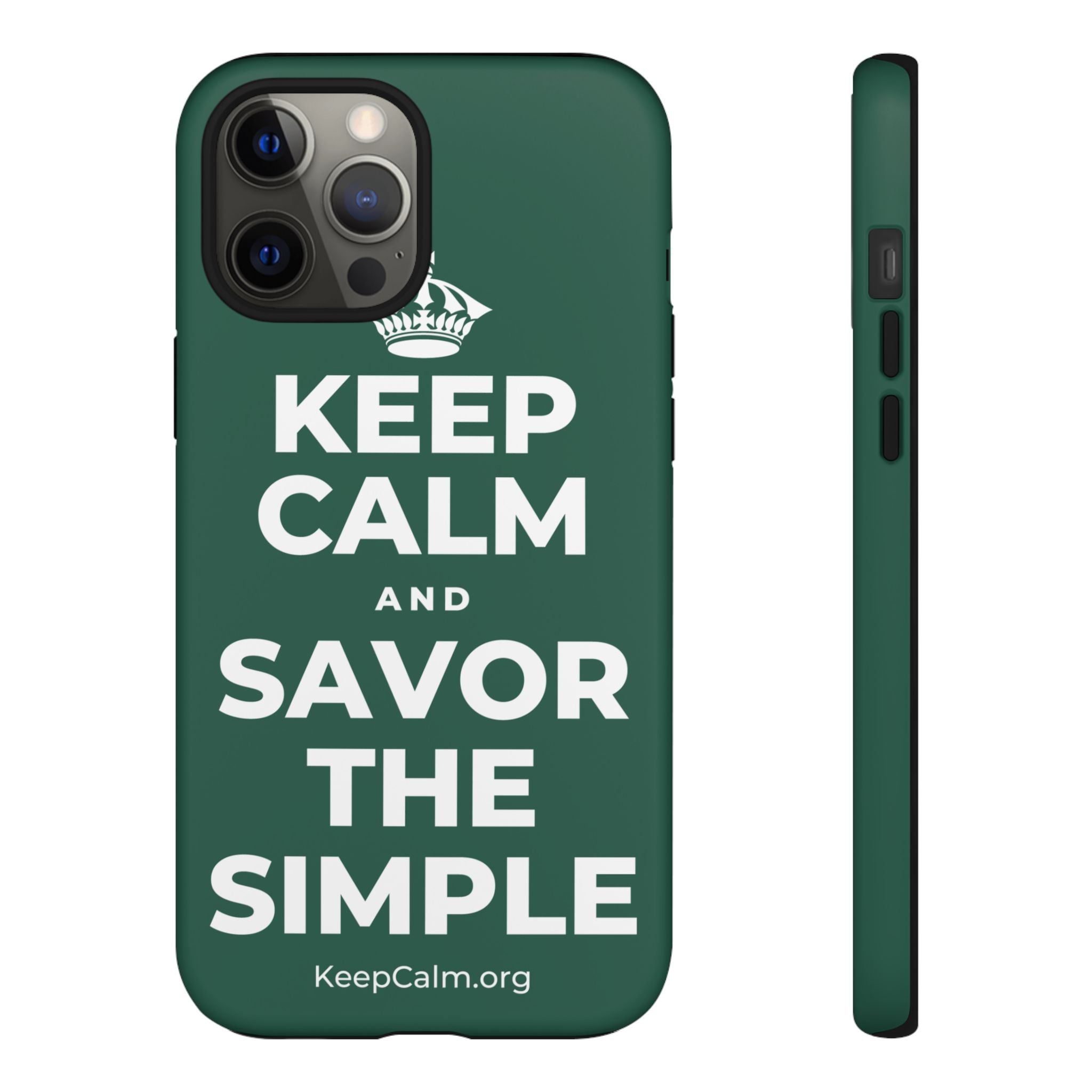 KEEP CALM AND SAVOR THE SIMPLE Phone Case